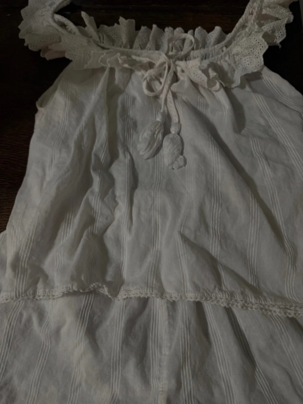 Shabby Chic White Gauzy pjs - Picture 7 of 8